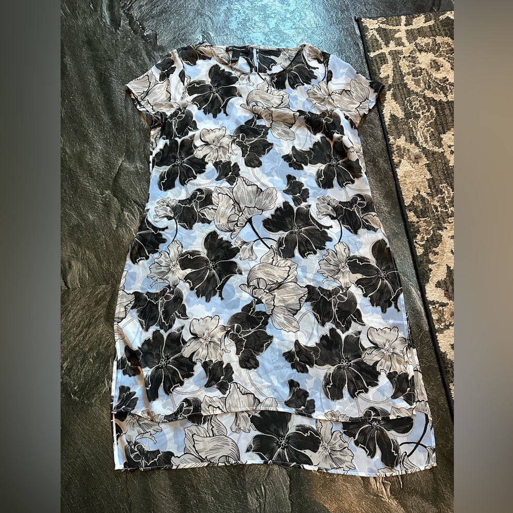 Sheer Floral Tunic